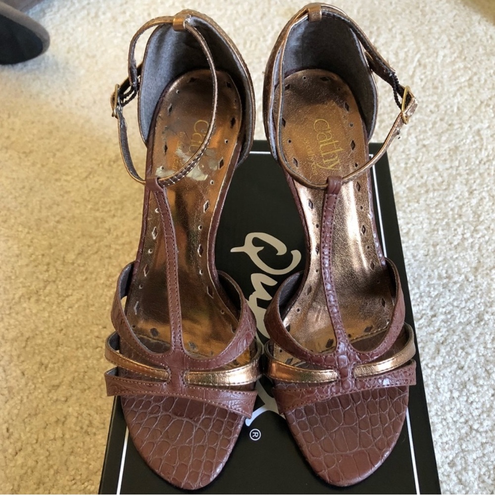 Cathy Jean Alligator Crocodile High Heels